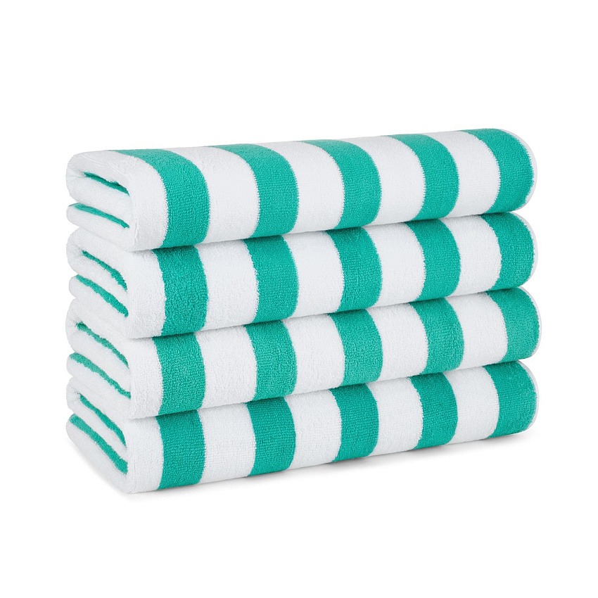 Cali-cabana Beach Towels 30x60 Green - Pack Of 4 (CALICABANA-GRN)