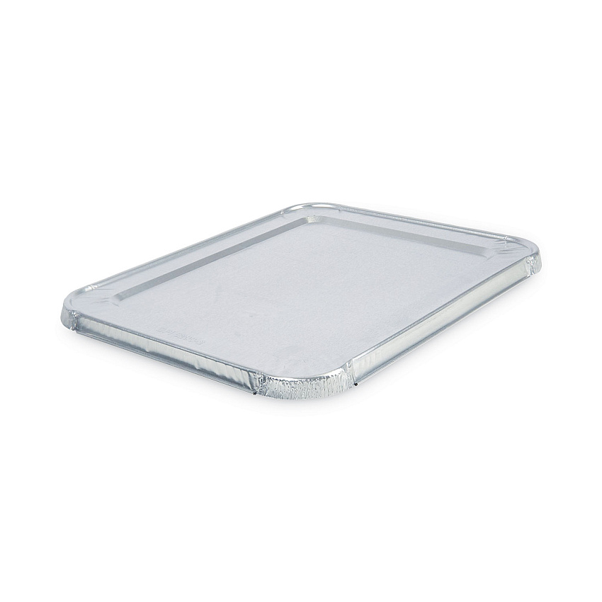Boardwalk&reg; Steam Table Pan Lid For Deep Pans, Aluminum, 100 Lids (BWKLIDSTEAMHF)