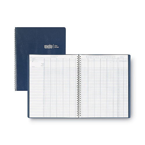 House of Doolittle Recycled Class Record Book, 8 Classes, 35 Students, 9 to 10 Week Terms, 40-Week Span, Blue Cover, 11 x 8.5 Sheets (51407)