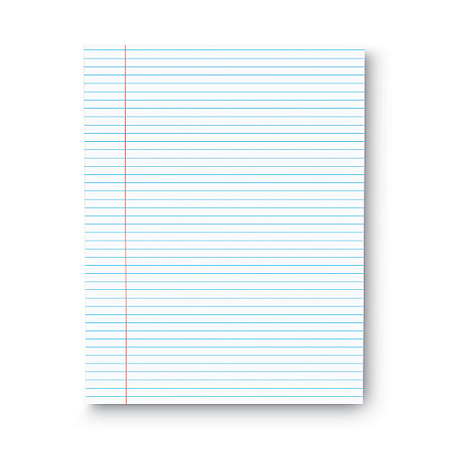 Universal Glue Top Pads, Narrow Rule, 50 White 8.5 x 11 Sheets, Dozen (UNV41000)