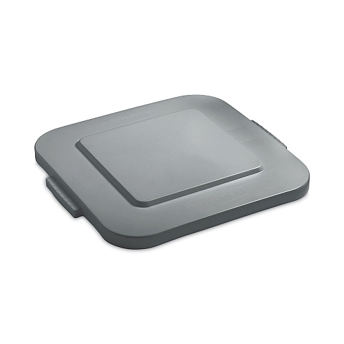 Square BRUTE Lid, 24w x 24d x 2.2h, Gray, 4/Carton