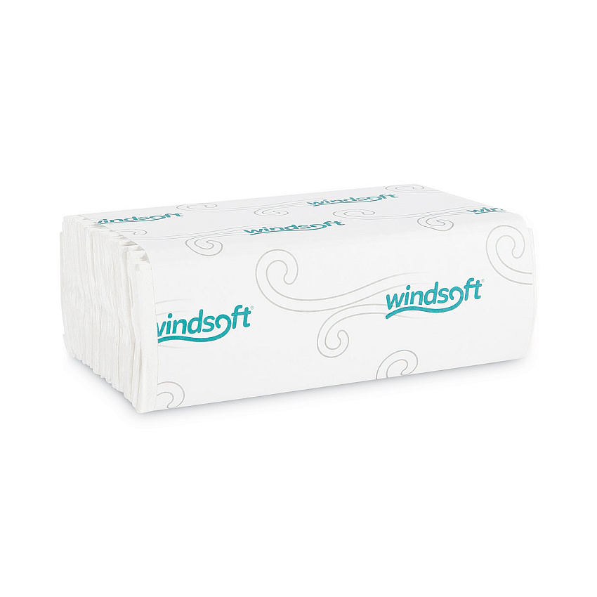 Windsoft,&reg; C-Fold Paper Towels, 1-Ply, White, 2400 Towels (WIN101)