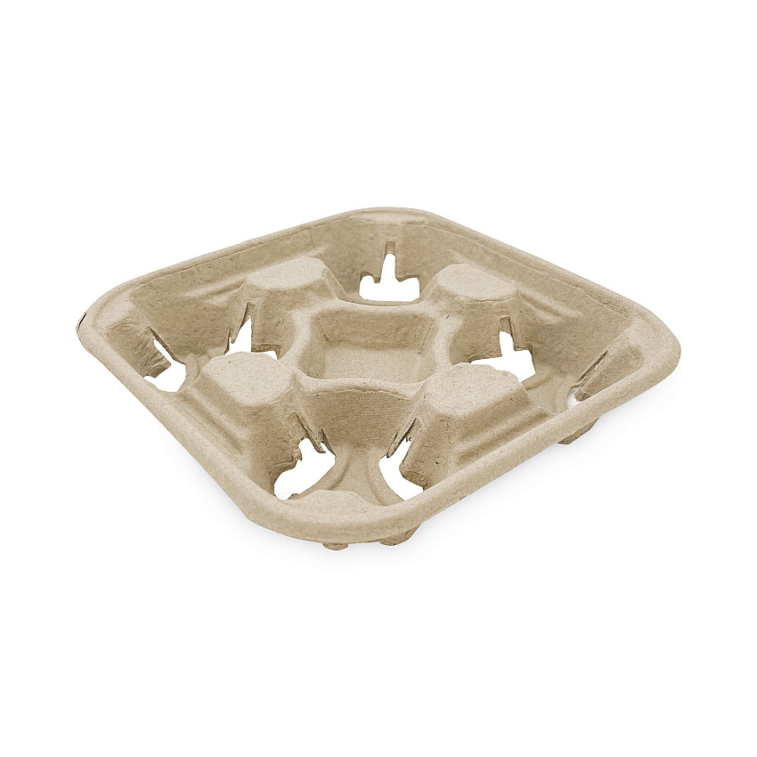 Boardwalk&reg; Cup Tray, 8-32 oz, Four Cups, 300/Carton (BWK4CUPCARRIER)