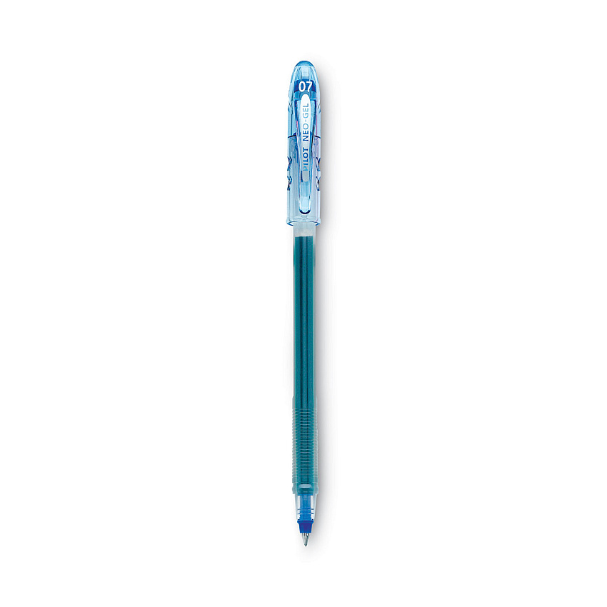 Pilot Neo-Gel Gel Pen, Stick, Fine 0.7 mm, Blue Ink, Translucent Blue Barrel, Dozen (14002)
