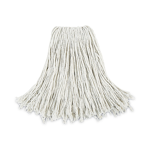 Boardwalk Cut-End Wet Mop Head, Cotton, No. 24, White 12/Carton (BWK2024CCT)