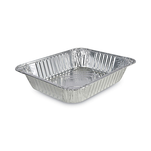 Boardwalk&reg; Aluminum Pan, Half-Size, Steam Table, Deep, 100/Carton (BWKSTEAMHFDP)