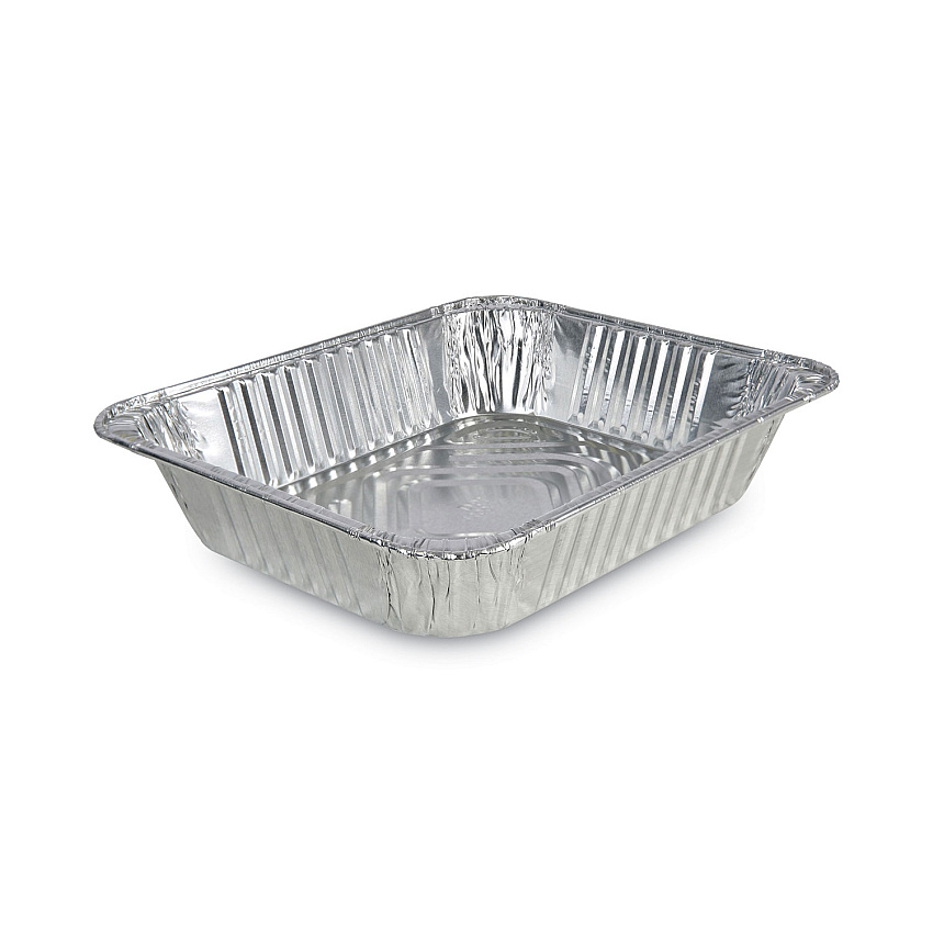 Boardwalk&reg; Aluminum Pan, Half-Size, Steam Table, Deep, 100/Carton (BWKSTEAMHFDP)