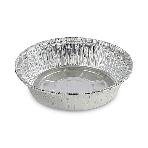 Boardwalk&reg; Aluminum Round Container, 7 in, 500/Carton (BWKROUND7)