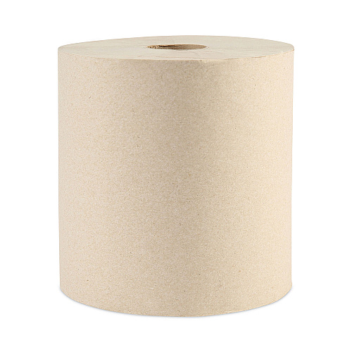 Boardwalk Green Xtra Roll Towels, 1-Ply, 8" x 800 ft, Natural, 6 Rolls/Carton (BWK32GREEN)