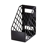 Universal Recycled Plastic Large Magazine File, 6.25 x 9.5 x 11.88, Black (UNV08119)