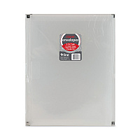 C-Line Zip 'N Go Reusable Envelope with Outer Pocket, 1" Capacity, 2 Sections, 10 x 13, Clear, 3/Pack (48117)