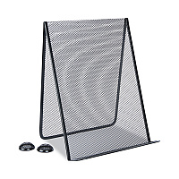 Universal Metal Mesh Document Holder Free Standing, 35 Sheet Capacity, Metal, Black (UNV20027)