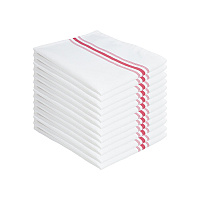 Mariposa Bistro Napkin 18x22 Red Stripe - Case Of 120 (BISTRO-R-CS)