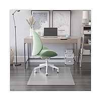 Deflecto Antimicrobial Chair Mat, Rectangular, 45 x 53, Clear (CM2E242AM)