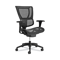Union & Scale FlexFit 1500TM Mesh Task Chair, Suppports Up to 300 lbs,16.7" to 20.26" Seat Height, Black Seat, Black Back, Black Base (28570CC)