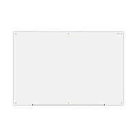 Universal Frameless Glass Marker Board, 72 x 48, White Surface (UNV43234)
