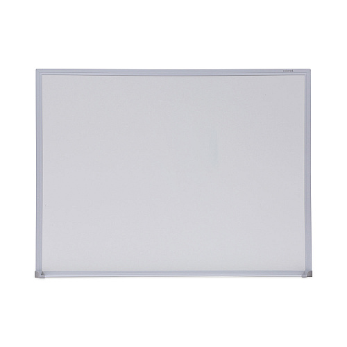 Universal Melamine Dry Erase Board with Aluminum Frame, 24 x 18, White Surface, Anodized Aluminum Frame (UNV43622)