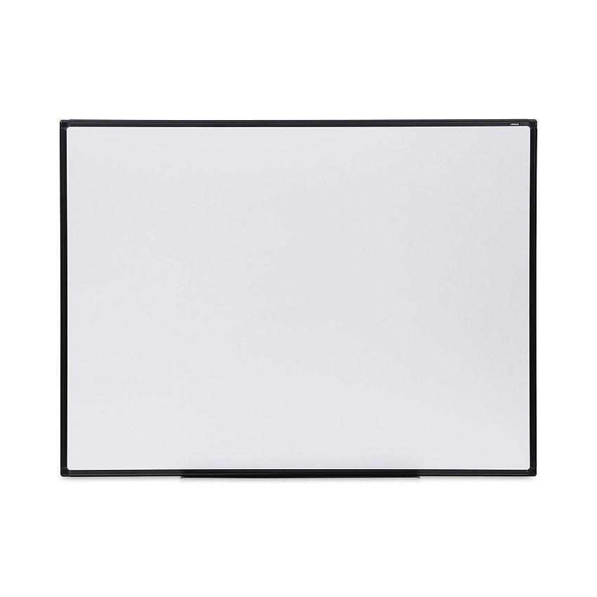 Universal Design Series Deluxe Dry Erase Board, 48 x 36, White Surface, Black Anodized Aluminum Frame (UNV43629)