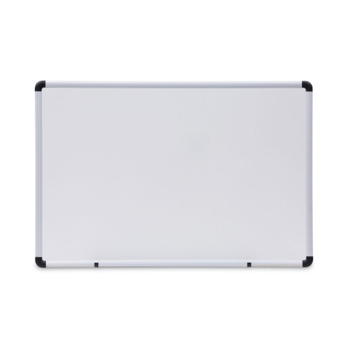 Universal Dry Erase Board, Melamine, 36 x 24, White, Black/Gray