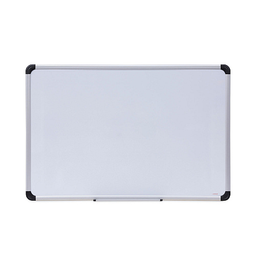 Universal Magnetic Steel Dry Erase Marker Board, 36 x 24, White Surface, Aluminum/Plastic Frame (UNV43733)