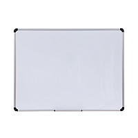 Universal Magnetic Steel Dry Erase Marker Board, 48 x 36, White Surface, Aluminum/Plastic Frame (UNV43734)