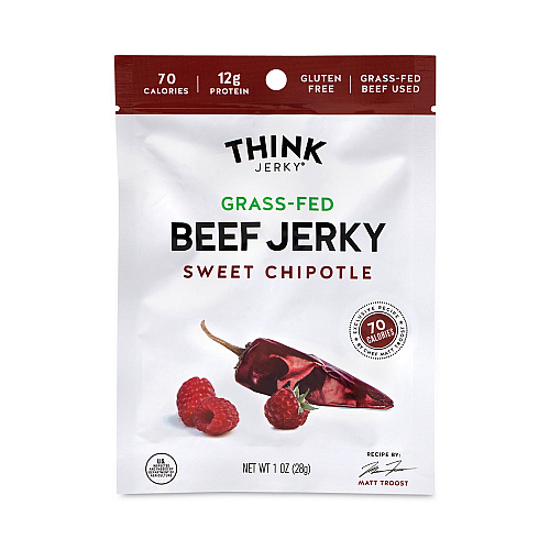 Think Jerky Sweet Chipotle Beef Jerky, 1 oz Pouch, 12/Pack (22000985)
