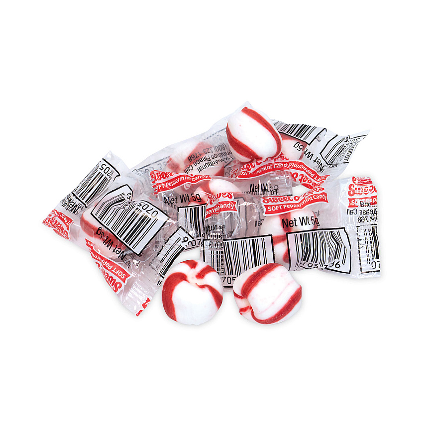 Ferrara Bobs Sweet Stripes Soft Candy, Peppermint, 28 oz Tub (20902493)