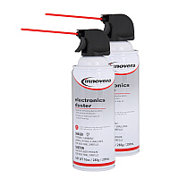 Innovera&reg; Compressed Air Duster Cleaner, 10 oz Can, 2 Dusters (IVR10012)