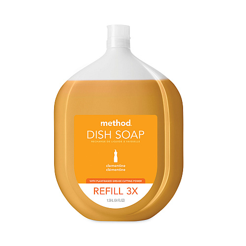 Method&reg; Dish Soap Refill Tub, Clementine Scent, 54-oz., 4 Tubs (10576)