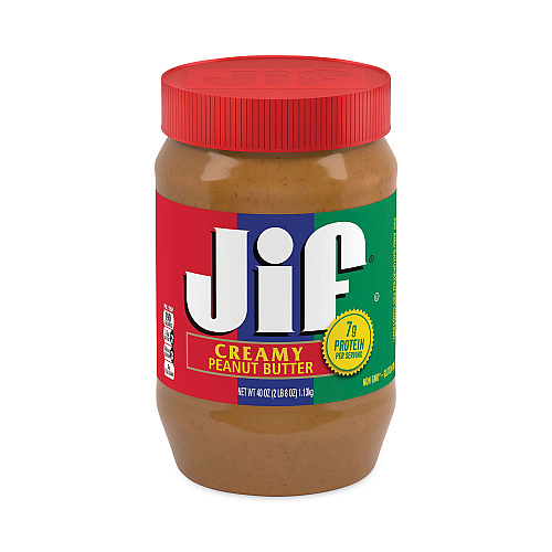 Jif Creamy Peanut Butter, 40 oz Jar, 2/Pack (30700227)