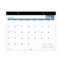 AT-A-GLANCE Academic Large Print Desk Pad, 21.75 x 17, White/Blue Sheets, 12 Month (July to June): 2025 to 2026 (SKLPAY32)