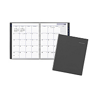 AT-A-GLANCE DayMinder Academic Monthly Desktop Planner, Twin-Wire Binding, 11 x 8.5, Charcoal Cover, 12-Month (July to June): 2025-2026 (AYC47045)