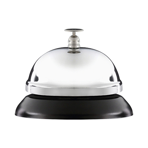 Universal Call Bell, 3.38" Diameter, Brushed Nickel (UNV10000)