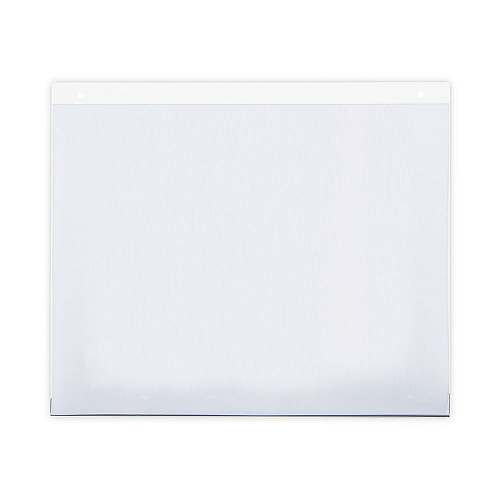 Universal Wall Mount Sign Holder, 11 x 8.5, Horizontal, Clear, 2/Pack (UNV76883)