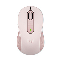 Logitech Signature M650 Wireless Mouse, Medium, 2.4 GHz Frequency, 33 ft Wireless Range, Right Hand Use, Rose (910006251)