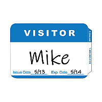 C-Line Self-Adhesive Name Badges, Hello My Name Is, Blue, 3.5 x 2.25, 100/BX (CLI92245)