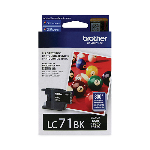 Brother LC71BKS Innobella Ink, 300 Page-Yield, Black