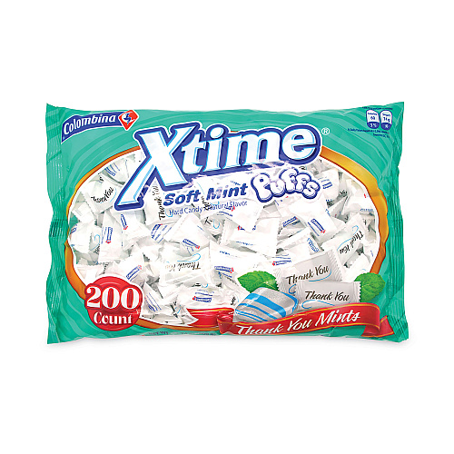 Colombina Thank You Soft Mint Puffs, 200 Individually Wrapped Pieces, 37.4 oz Bag (26900015)