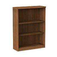 Alera Valencia Series Bookcase, Three-Shelf, 31.75w x 14d x 39.38h, Modern Walnut (ALEVA634432WA)