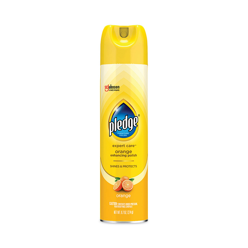 Pledge Furniture Polish, Orange Clean Scent, 9.7 oz Aerosol Spray (336385EA)
