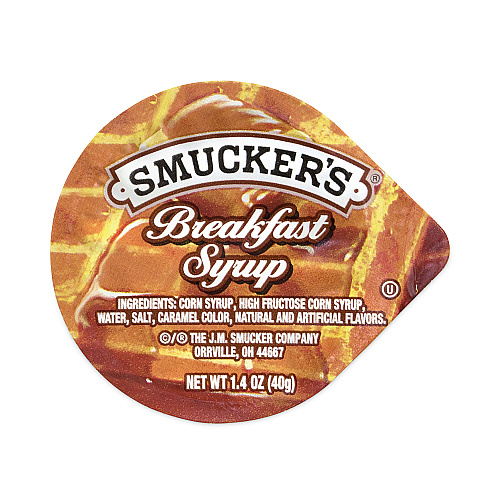 Smucker's Breakfast Syrup Single Serve Packs, 1.4 oz Mini-Tub, 100/Carton (30700029)