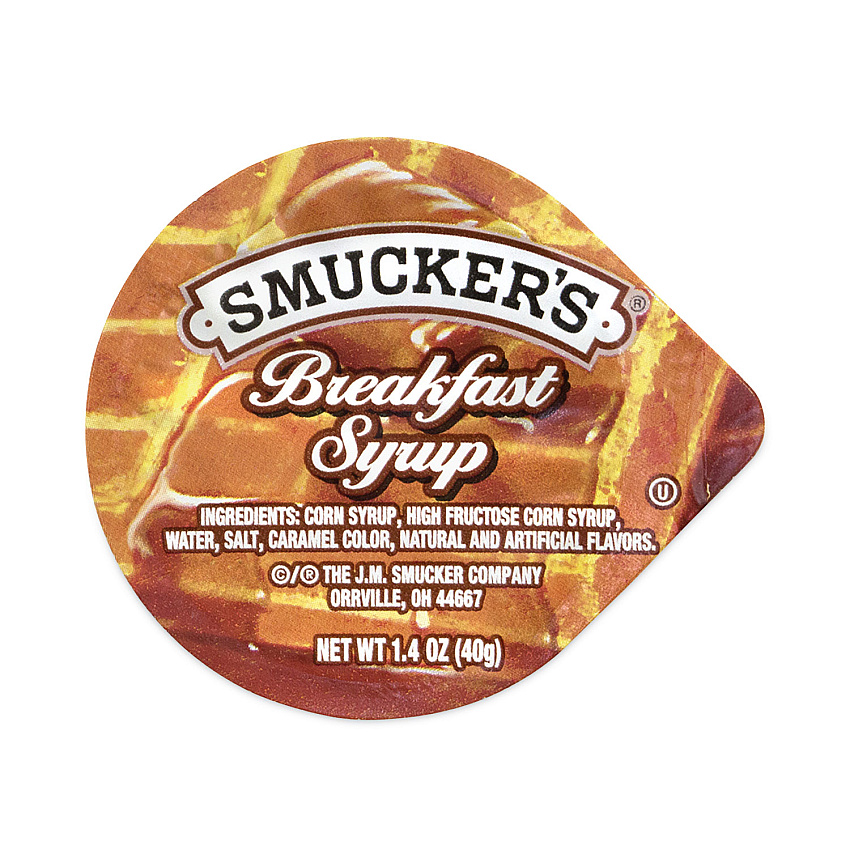 Smucker's Breakfast Syrup Single Serve Packs, 1.4 oz Mini-Tub, 100/Carton (30700029)