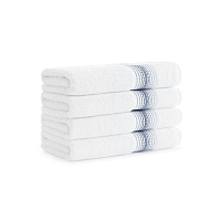 Aston & Arden Turkish Striped Hand Towel 18x32 Crystal - Pack Of 4 (HT-STT-1832-5.4-CYT)