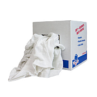 W51w New Washed White, French Terry Cleaning Rags - 10lb Box (N-W51W-10)