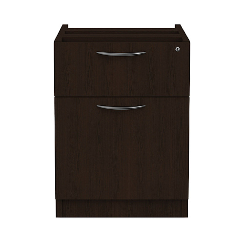 Alera Valencia Series Hanging Pedestal File, Left/Right, 2-Drawers: Box/File, Legal/Letter, Espresso, 15.63" x 20.5" x 19.25" (ALEVA552222ES)