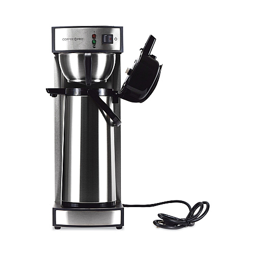 Coffee Pro Air Pot Brewer, 75 oz, 8.75 x 14.75 x 21.25, Stainless Steel (CPRLA)
