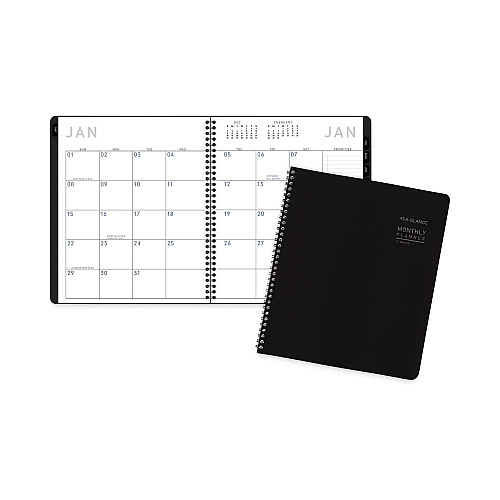 AT-A-GLANCE Contemporary Lite Monthly Planner, 11 x 9, Black Cover, 12-Month (Jan to Dec): 2026 (7026XL05)