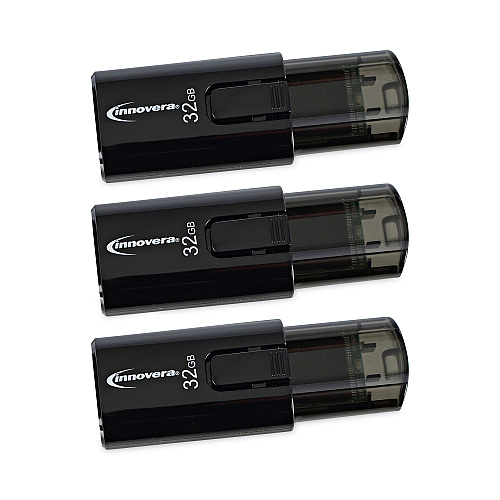 Innovera USB 3.0 Flash Drive, 32 GB, 3/Pack (IVR82332)