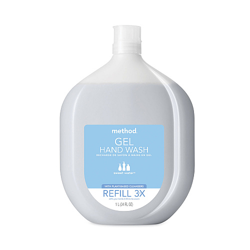 Method&reg; Gel Hand Wash Refill Tub, Sweetwater Scent, 34 oz Bottle, 4 Bottles (10577)