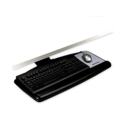 3M Easy Adjust Keyboard Tray, Standard Platform, 23" Track, Black (AKT90LE)